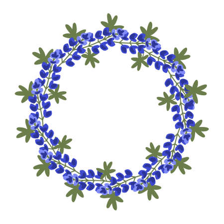 Decorative frame with vector flowersのイラスト素材