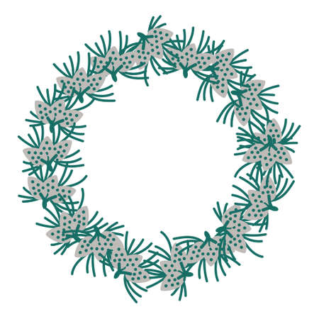 Simple vector floral decorative frameのイラスト素材