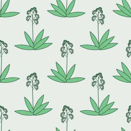 Seamless pattern with decorative flowersのイラスト素材