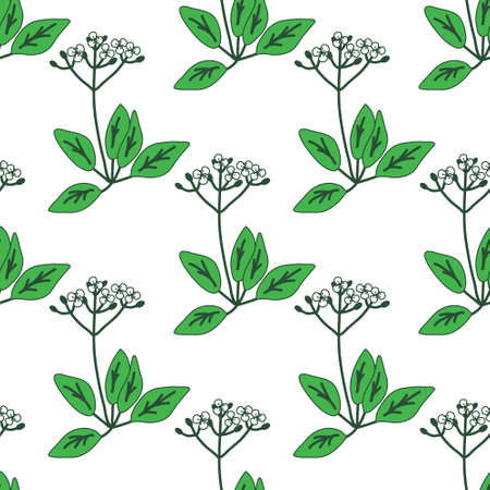 Seamless pattern with decorative flowersのイラスト素材