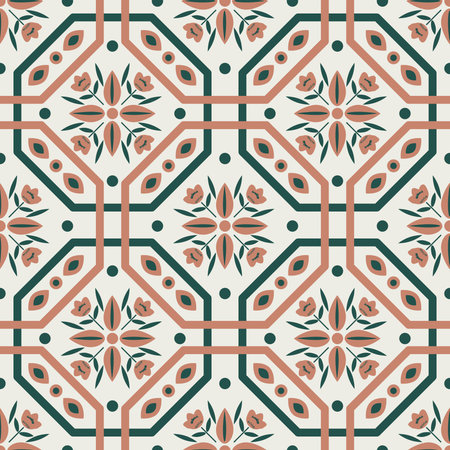 Seamless decorative abstract vector pattern