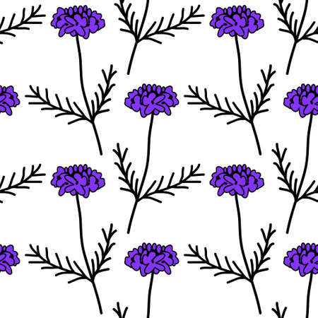 Seamless pattern with decorative flowersのイラスト素材