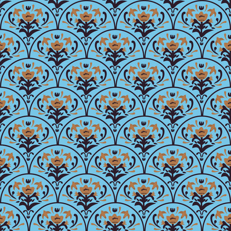 Seamless decorative abstract vector pattern