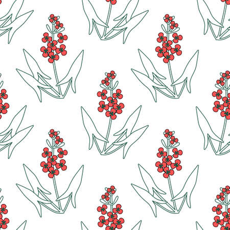 Seamless pattern with decorative flowersのイラスト素材