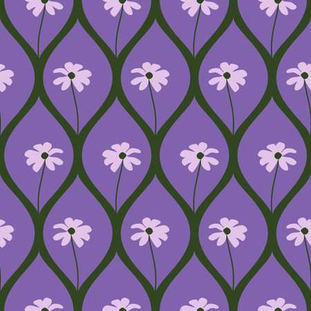 Seamless floral vector decorative patternのイラスト素材
