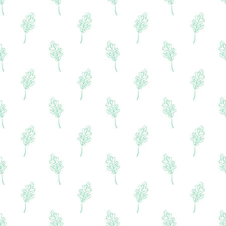 Seamless oak leaves vector patternのイラスト素材