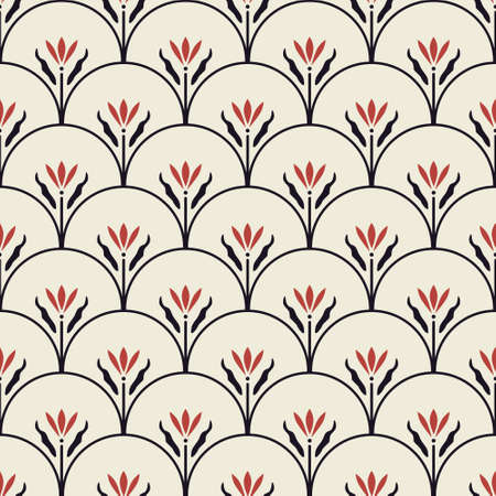 Seamless pattern with decorative flowersのイラスト素材