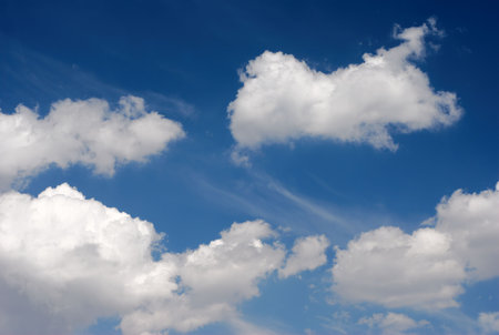 Blue sky and white clouds