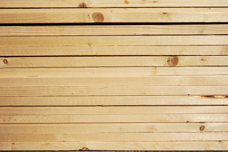 Natural patterns created by wooden boards stack