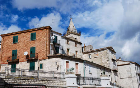Village of Montagano in Molise, center Italyの写真素材