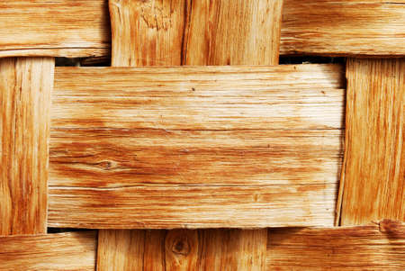 Natural patterns created by woven woodの写真素材