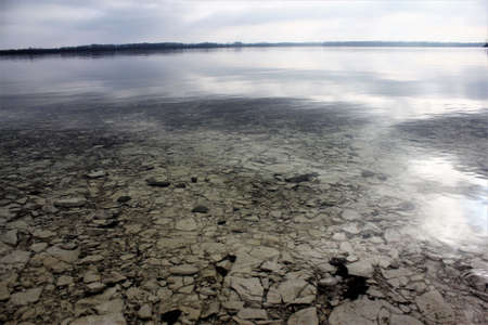 water, stone, lake, river, under, rock, pebble, transparent, bottom, surface, underwater,の写真素材