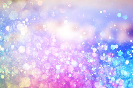 background blue and pink festive snowの写真素材