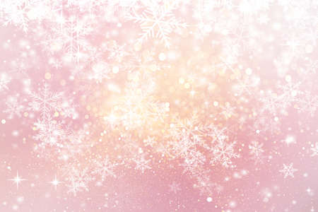 pink festive background for christmas- bokeh glitter defocusedの写真素材