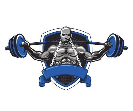 Gym  cartoon in vector illustrationのイラスト素材