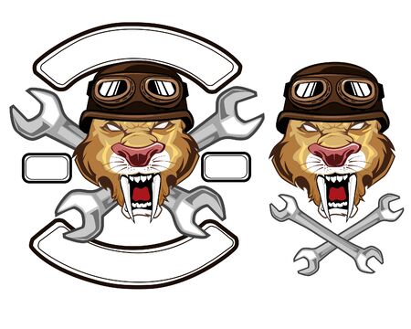 Tiger motor sport team  vectorのイラスト素材