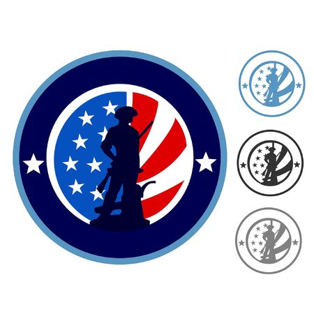 American Army logo emblem in vectorのイラスト素材