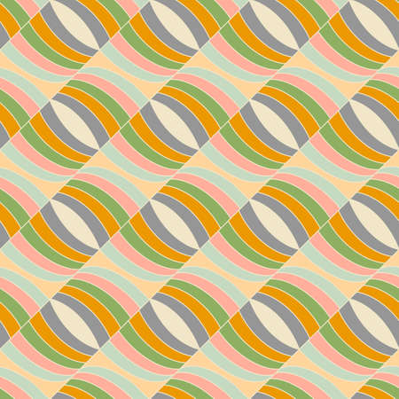 Seamless pattern in abstract style. Stylish graphic geometric background, line art illustration.のイラスト素材