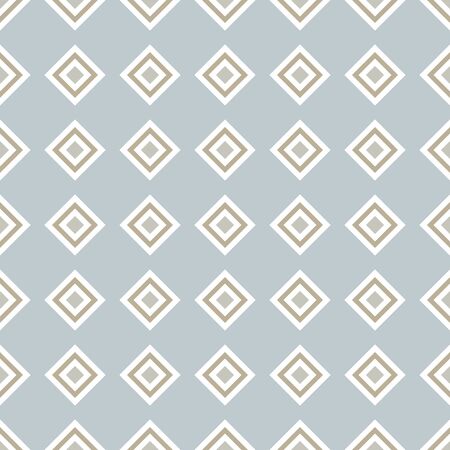 Decorative seamless vector background with abstract rhombus patternのイラスト素材