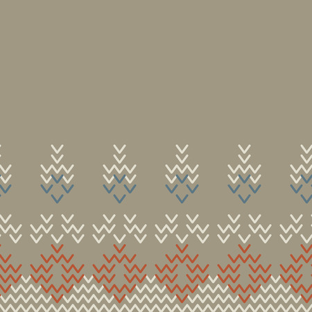 Decorative seamless vector background with abstract knitting patternのイラスト素材