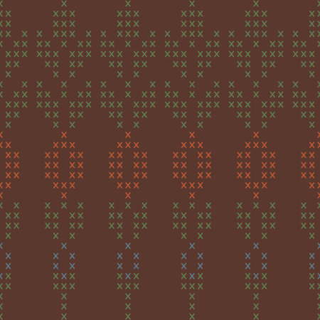 Decorative seamless vector background with abstract knitting pattern