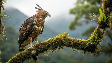 Birds of Prey in the rainforest of Costa Rica.の素材