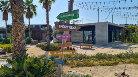 Signpost and signpost at San Diego, California, USA