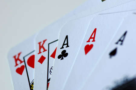 A poker handの写真素材