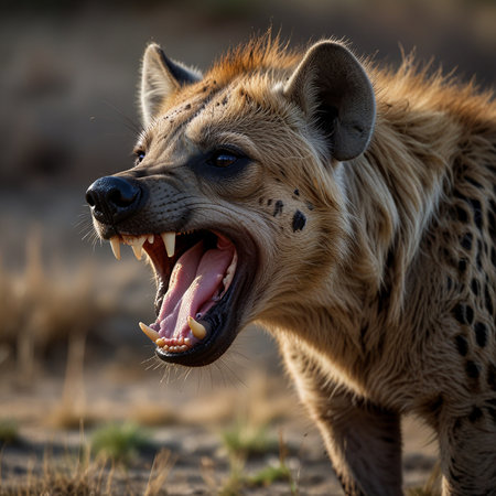 Spotted hyena (Crocuta crocuta) in Namibiaの素材