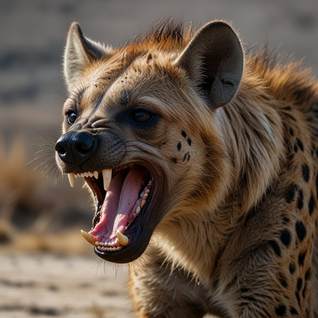 Spotted hyena (Crocuta crocuta) in Namibiaの素材