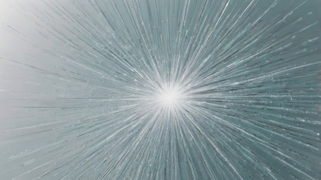 Abstract background with radial, radiating, converging lines and stripes.の素材