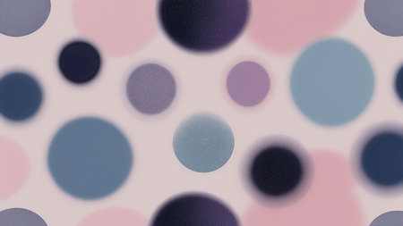 Abstract background with circles in pastel colors. Seamless pattern.の素材