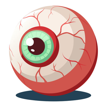 Human eye icon. Cartoon illustration of human eye vector icon for webのイラスト素材