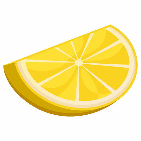 Lemon slice icon. Cartoon illustration of lemon slice vector icon for webのイラスト素材