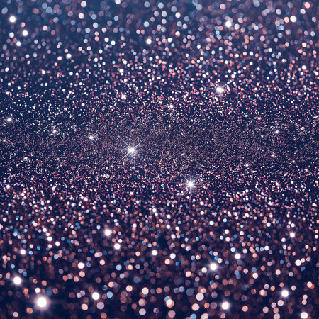 glitter vintage lights background. silver and blue. de-focused