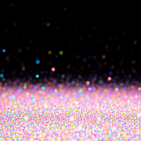 glitter vintage lights background. silver, pink, purple, blue. de-focused.の写真素材