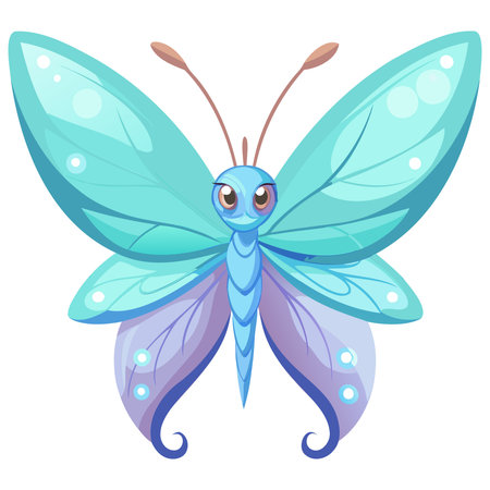 Butterfly icon. Cartoon illustration of butterfly vector icon for webのイラスト素材