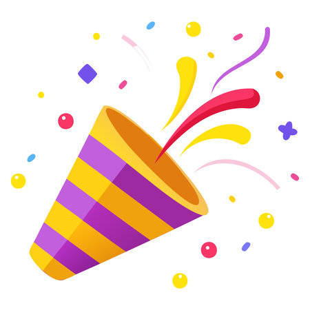 Party popper icon. Vector illustration of party popper icon.のイラスト素材