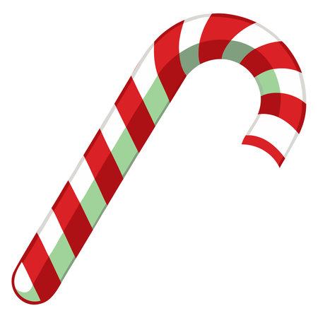 Candy cane icon. Vector illustration of christmas candy cane.のイラスト素材