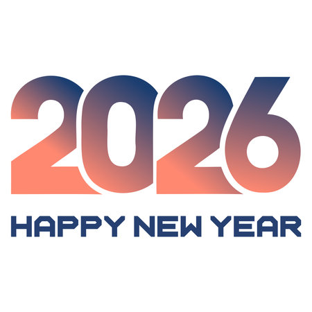 Happy New Year. Greeting card with text. Vector illustration.のイラスト素材