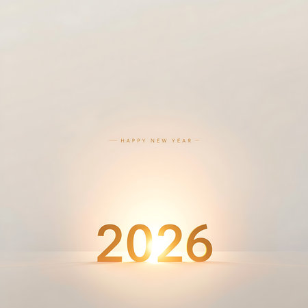 Happy new year 2016. Abstract background with numbers. Vector illustration.の素材