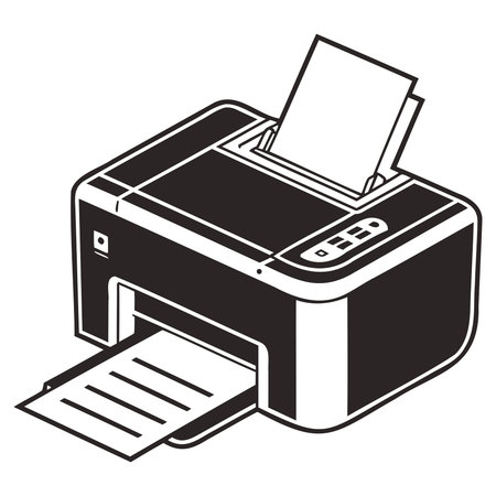 Printer icon. Isometric of printer icon for web design isolated on white background