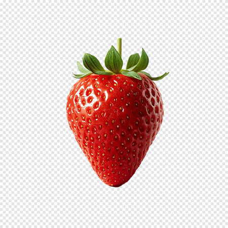 Strawberry isolated on white background. 3d realistic vector illustration.の写真素材