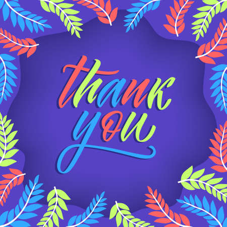 Thank you handwritten inscription. Thank you letter and thanksgiving typography. Vector design for banner, backdrops, posters, greeting cards. Vector calligraphy.のイラスト素材