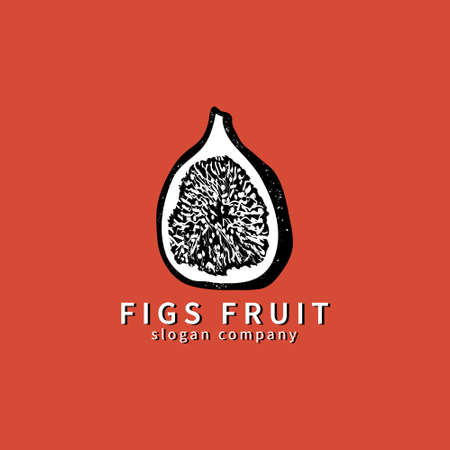 Logo with decoral figs. Abstract floral emblem, design concept, logotype element for template.のイラスト素材