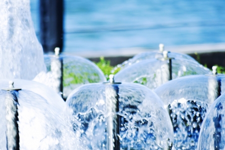 A fountain near Sandakan sea shoreの素材