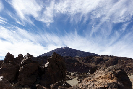 volcano teide tenerife countryの写真素材