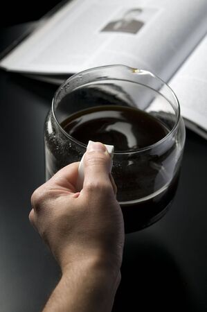 a cup of coffeeの写真素材