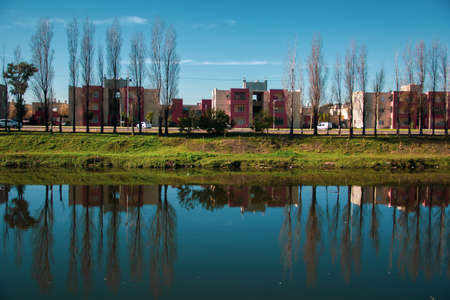 Artistic photo taken on reflectionsの写真素材