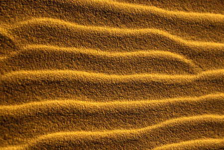 Desert sand ripples form sidewinder trailsの写真素材